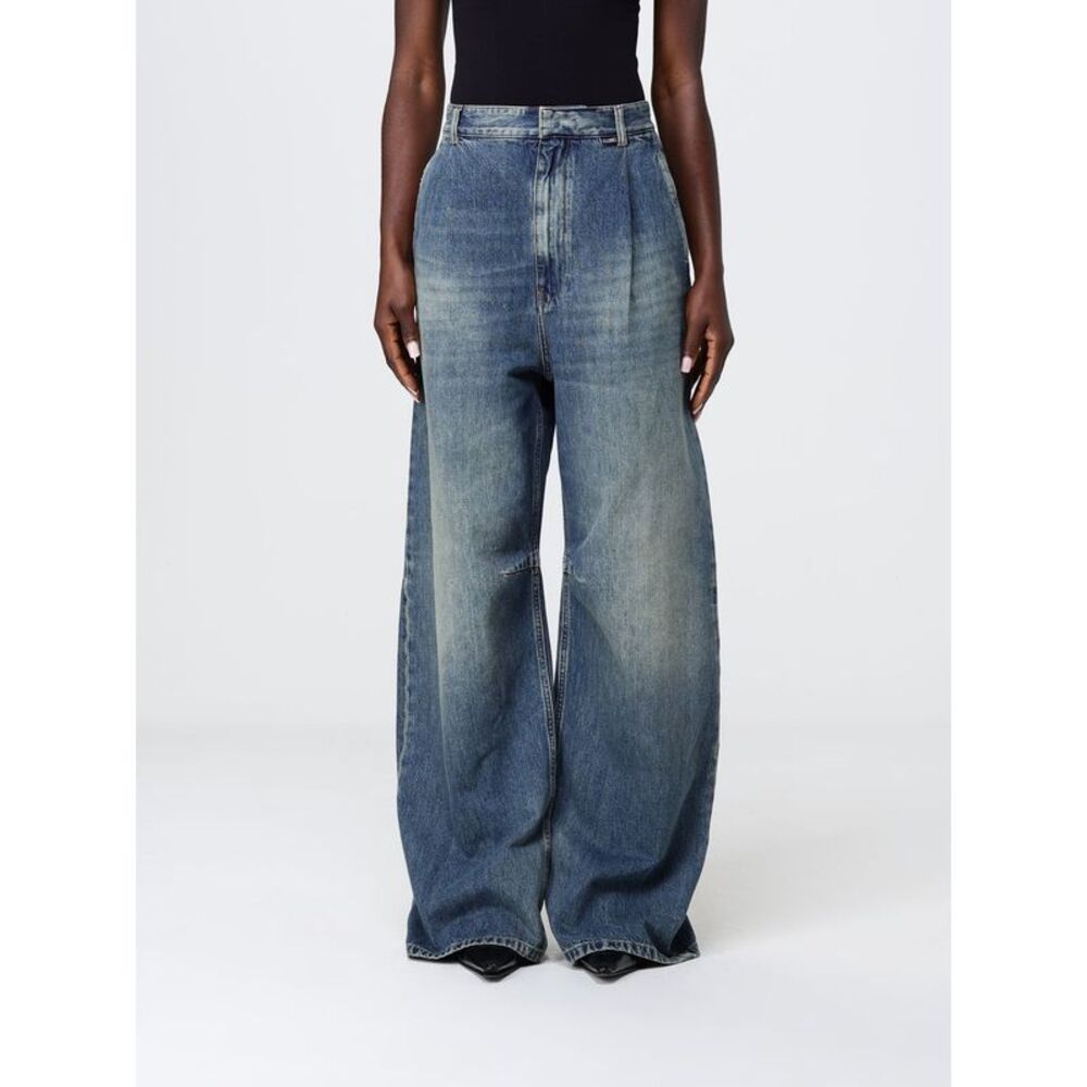 Mm6 Maison Margiela Women Wide-Leg Denim Jeans Mm6 Maison Margiela
